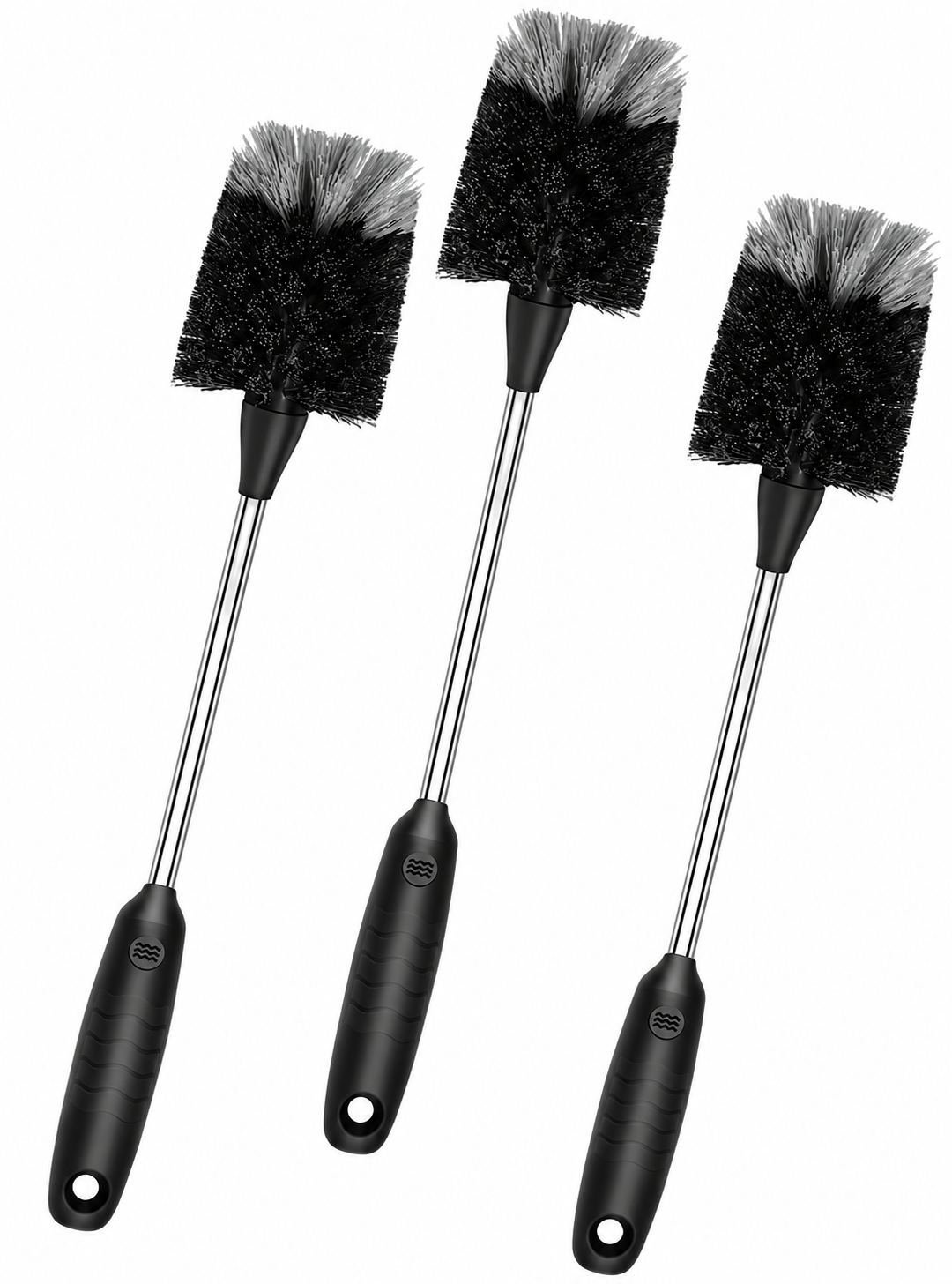Long-Handle Bottle Cleaning Brushes, 3 Pack