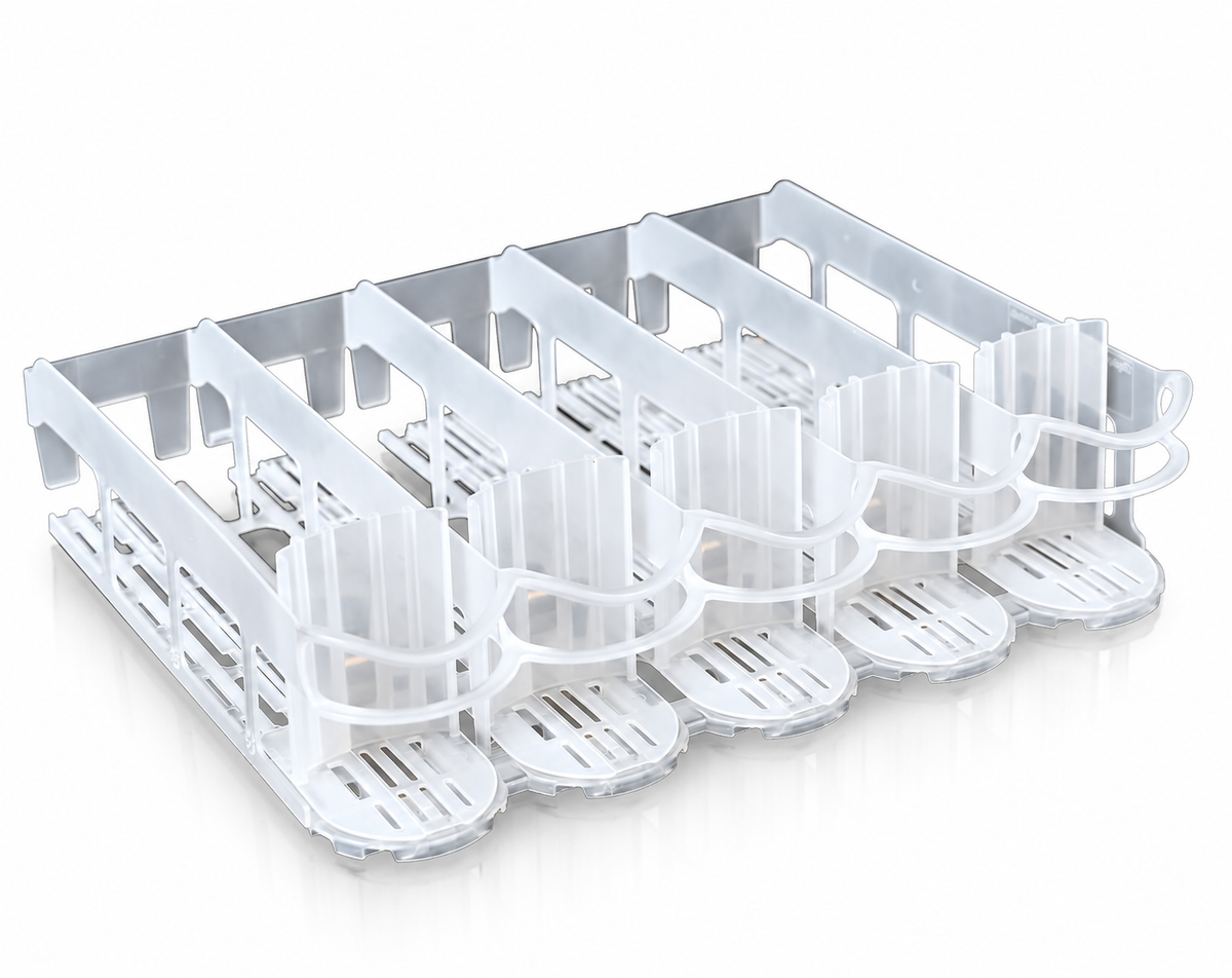 Five-Lane Self-Pushing Refrigerator Drink Organizer